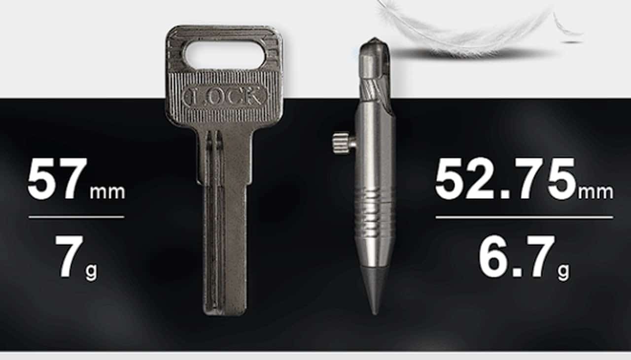 NanoInk eternal titanium keychain EDC pen